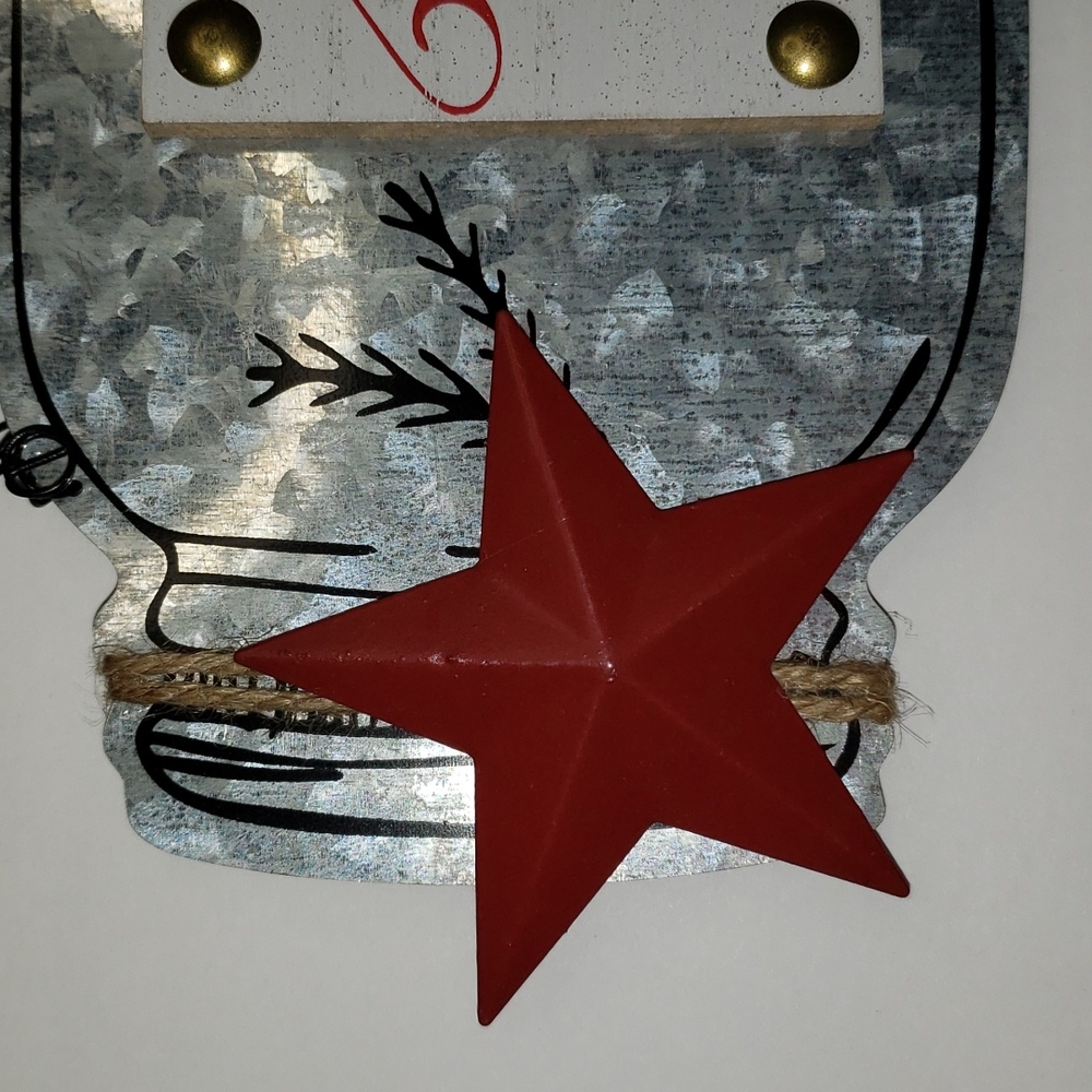 NEW- Mason Jar Metal Ornament or Wreath Insert - Picture 3 of 4